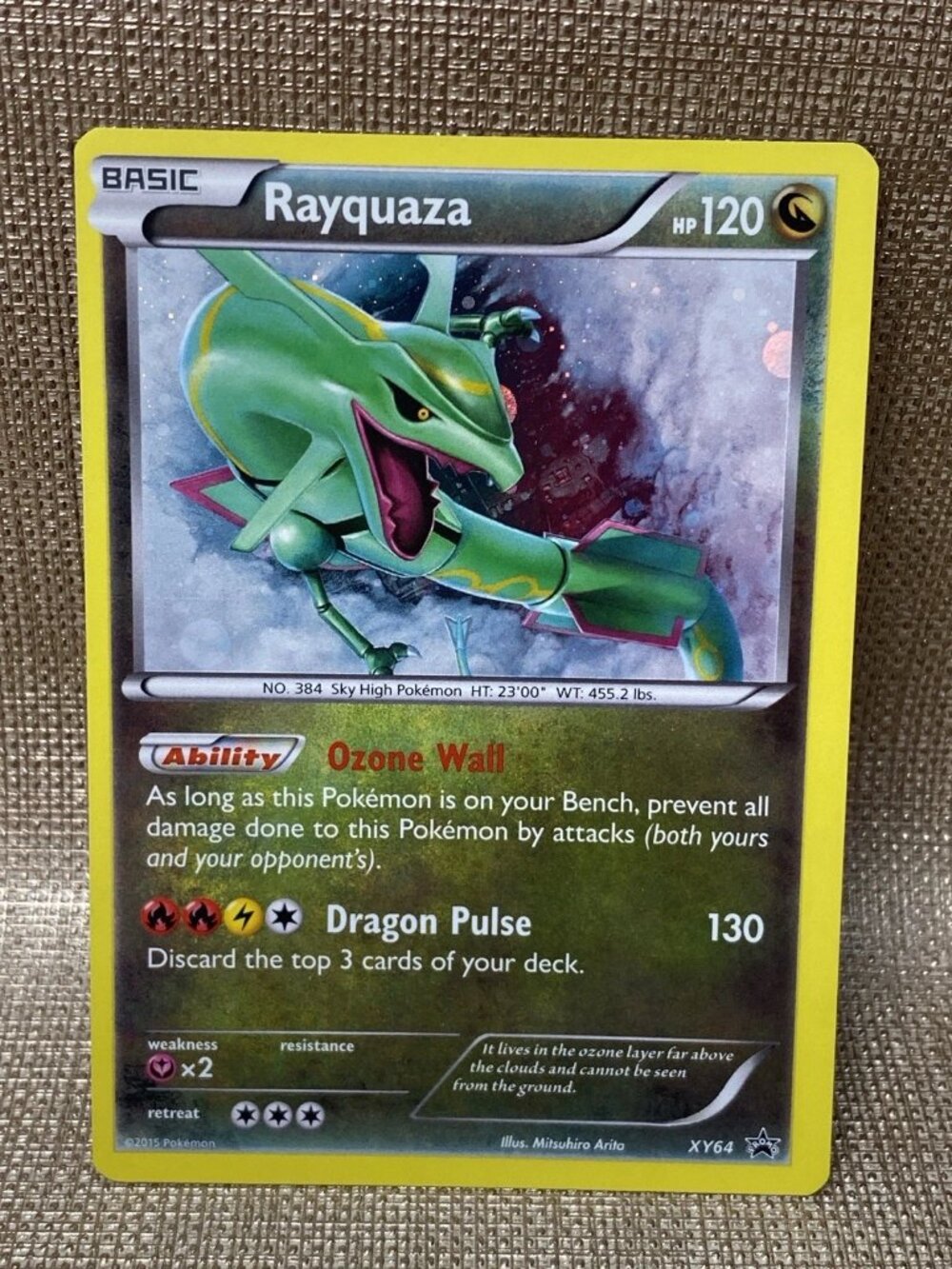 Rayquaza XY64 Black Star Promo Pokemon Card Holo